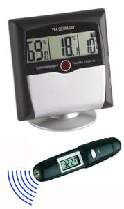 TFA Dostmann MS-10 Luchtvochtigheidsmeter (hygrometer) 1 % Hrel 99 % Hrel Set hygrometer + infrarood-thermometer