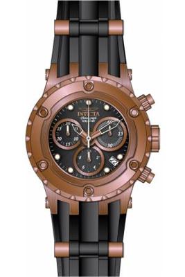 Invicta horlogeband Subaqua 16088 Silicoon Zwart 24mm