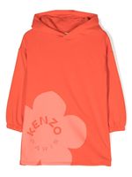 Kenzo Kids robe à logo imprimé - Orange