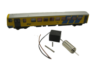 micromotor NF010 ombouwset voor Fleischmann NS Wadloper , Pendolino, BR 628