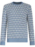 ETRO pull en maille intarsia - Bleu - thumbnail