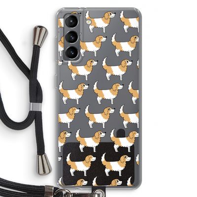 Doggy: Samsung Galaxy S21 Transparant Hoesje met koord