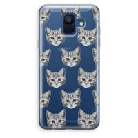 Kitten: Samsung Galaxy A6 (2018) Transparant Hoesje - thumbnail