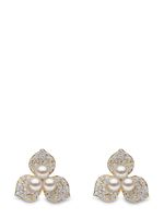 Yoko London boucles d'oreilles Petal en or 18ct serties de diamants et de perles - thumbnail