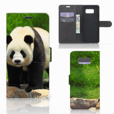 Samsung Galaxy S8 Plus | Telefoonhoesje | Met pasjeshouder | Panda