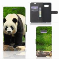 Samsung Galaxy S8 Plus | Telefoonhoesje | Met pasjeshouder | Panda