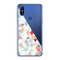 Gekleurde driehoekjes pastel: Xiaomi Mi Mix 3 Transparant Hoesje