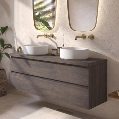 Ben Tendenza voorgemonteerd badmeubel incl. afdekblad 141x46x63,8cm prime oak