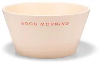 Vondels kom keramiek good morning 14x7cm camel