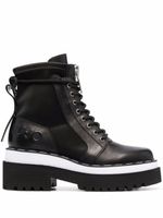 LIU JO bottines en cuir embossé - Noir