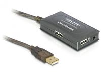 Delock 82748 USB 2.0-verlengkabel 10 m actief met 4-poorts hub - thumbnail