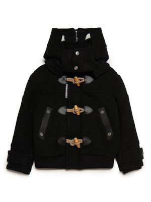 DSQUARED2 KIDS manteau Montgomery en laine mélangée - Noir