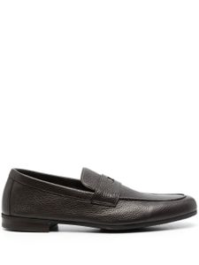 John Lobb mocassins en cuir à bout en amande - Marron