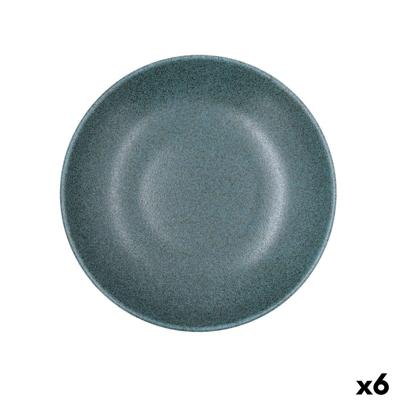 Diep bord Bidasoa Element Hydrozero Blauw Keramisch Ø 23 cm (6 Stuks)