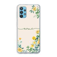 Gele bloemen: Samsung Galaxy A32 4G Transparant Hoesje
