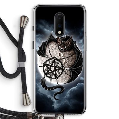 Volle maan: OnePlus 7 Transparant Hoesje met koord