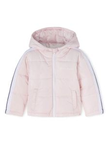 Palm Angels Kids veste matelassée à logo imprimé - Rose