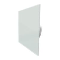 Xiomara Feel Good ventilatierooster glas 2 stuks vierkant 15x15 cm wit
