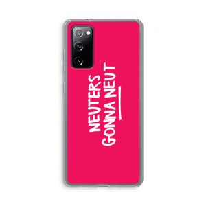 Neuters (roze): Samsung Galaxy S20 FE / S20 FE 5G Transparant Hoesje