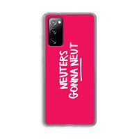 Neuters (roze): Samsung Galaxy S20 FE / S20 FE 5G Transparant Hoesje