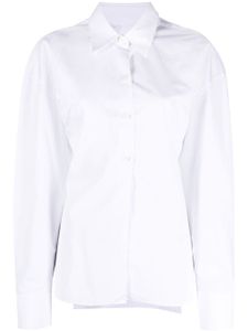 Alexander Wang chemise cintrée à logo brodé - Blanc