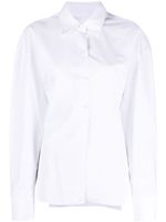 Alexander Wang chemise cintrée à logo brodé - Blanc - thumbnail