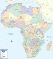Wandkaart Africa executive Political 2-delig | 176 x 160 cm | MapStudio Wandkaart Africa executive Political 2-delig | 176 x 160 cm | MapStudio