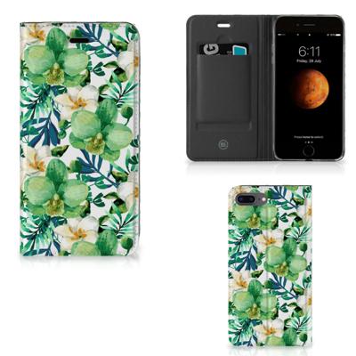 Apple iPhone 7 Plus | 8 Plus Smart Cover Orchidee Groen Apple iPhone 7 Plus | 8 Plus Smart Cover Orchidee Groen