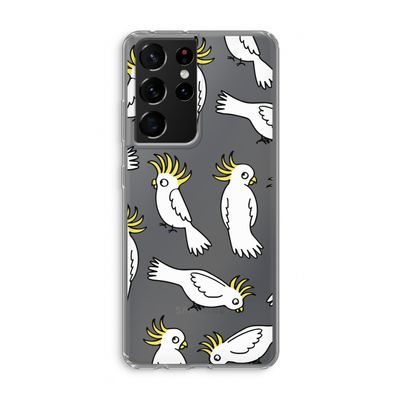 Papegaai: Samsung Galaxy S21 Ultra Transparant Hoesje
