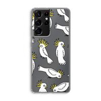 Papegaai: Samsung Galaxy S21 Ultra Transparant Hoesje