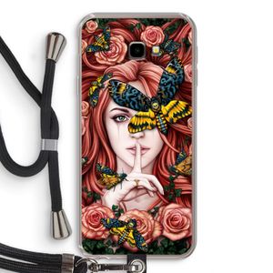 Lady Moth: Samsung Galaxy J4 Plus Transparant Hoesje met koord