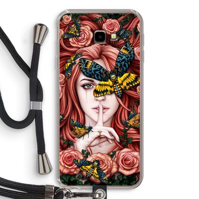 Lady Moth: Samsung Galaxy J4 Plus Transparant Hoesje met koord