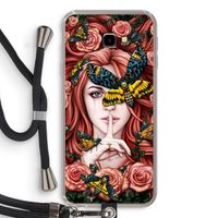 Lady Moth: Samsung Galaxy J4 Plus Transparant Hoesje met koord
