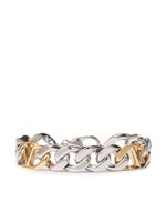 Valentino Garavani bracelet VLOGO en maille gourmette - Argent - thumbnail