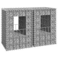 VidaXL Schanskorf palen 2 st 40x40x60 cm ijzer
