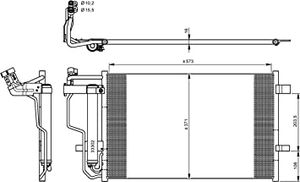 Condensor, airconditioning 35922