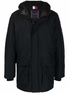 Tommy Hilfiger parka Rockie Dry Wax à capuche - Noir