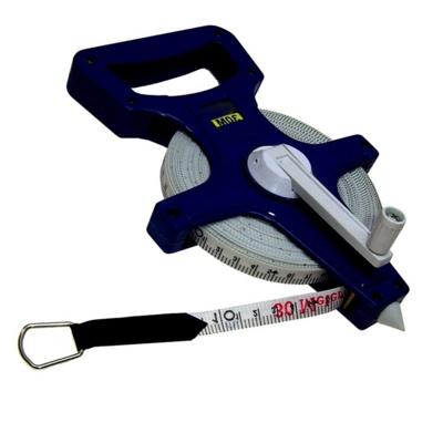 Benson Landmeter - 30 meter - blauw - meetlint op haspel