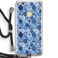 Blauw motief: Huawei Ascend P10 Lite Transparant Hoesje met koord