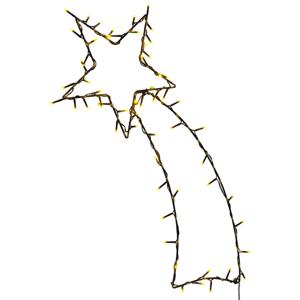 VidaXL Kerstverlichting vallende ster silhouet 80 leds warm wit