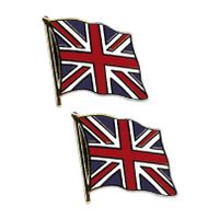 2x stuks pin broche Vlag Engeland 20 mm