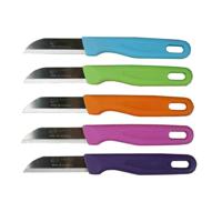 Solingen schilmesjes/aardappelmesjes - gekleurd - 10x stuks - 16 cm - Keukengerei