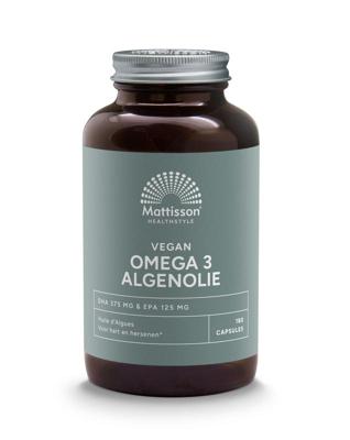Mattisson Vegan omega 3 algenolie DHA 375mg EPA 125mg
