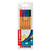Stabilo point 88 fineliners, 6st.
