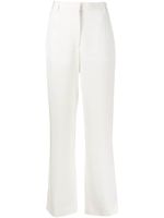 Victoria Beckham pantalon ample à taille haute - Blanc - thumbnail