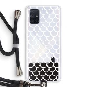 Dakpannetjes: Samsung Galaxy A71 Transparant Hoesje met koord