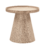 WOOOD Ronde Bijzettafel 'Maud' 39cm, kleur Naturel