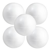 Piepschuim hobby vorm - 5x - bol - 50 cm - DIY knutsel figuren - halve schalen