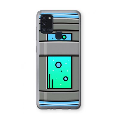 Chug Bottle: Samsung Galaxy A21s Transparant Hoesje