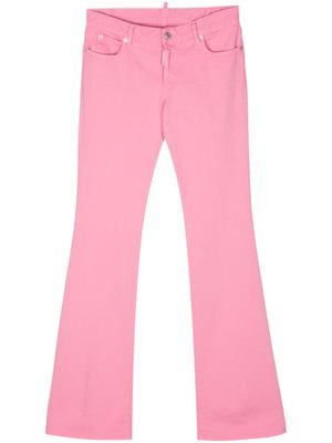 DSQUARED2 jean évasé à taille mi-haute - Rose